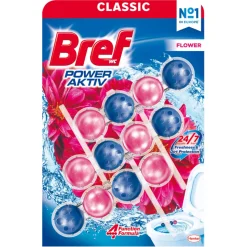 Bref Rengøringsmidler|Power Active Flower toiletblok 3 x 50 g