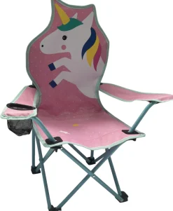 Sunlife® Sæsonafslutning|Telte & Campingmøbler|Børnecampingstol enhjørning 35 x 35 x 62 cm -