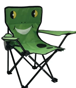 Sunlife® Sæsonafslutning|Telte & Campingmøbler|Børnecampingstol frø 35 x 35 x 62 cm -