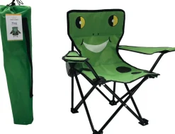 Sunlife® Sæsonafslutning|Telte & Campingmøbler|Børnecampingstol frø 35 x 35 x 62 cm -