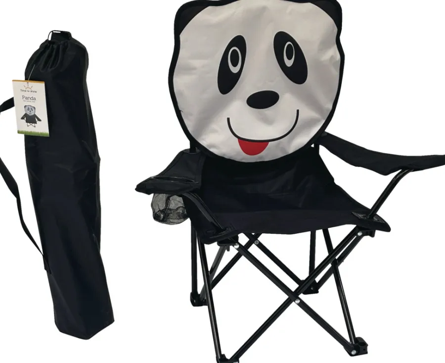 Sunlife® Sæsonafslutning|Telte & Campingmøbler|Børnecampingstol panda 35 x 35 x 62 cm -