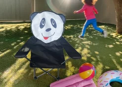 Sunlife® Sæsonafslutning|Telte & Campingmøbler|Børnecampingstol panda 35 x 35 x 62 cm -