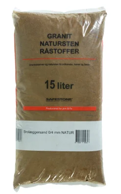 Safestone by ZURFACE Sand & Grus|Brolæggersand 15 liter 0/4 mm - Safestone