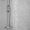 Rainshower Blandingsbatterier Til Bad Og Brus|Brusesæt m/termostat Ø250 mm børstet stål