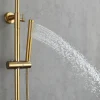 Blandingsbatterier Til Bad Og Brus|Brusesæt m/termostat Ø250 mm messingfinish