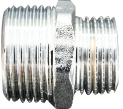 Forkromede|Brystnippel forkromet 3/4" x 1/2"