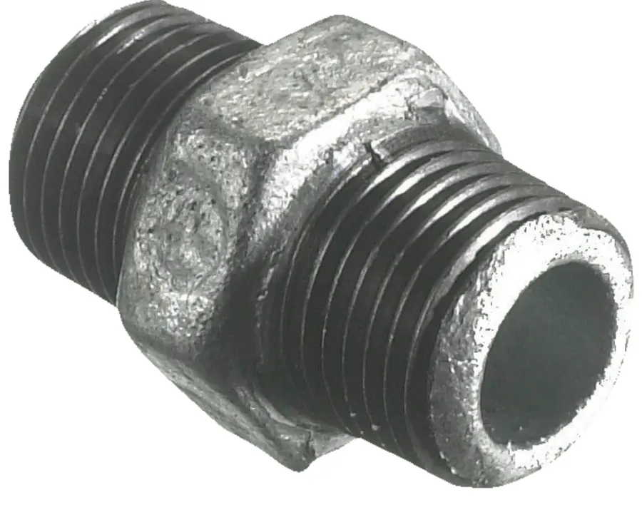 Galvaniserede|Brystnippel galvaniseret 1/2"