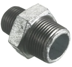 Galvaniserede|Brystnippel galvaniseret 1" x 3/4"