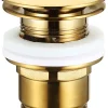Reservedele Til Håndvaske|Bundventil pop-up 1 1/4" Ø66 mm børstet guld
