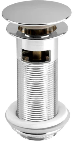 Reservedele Til Håndvaske|Bundventil Push pop-up 1 1/4" krom