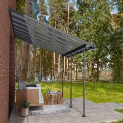 Canopia by Palram Overdækning|Sierra terrasseoverdækning 12,8 m² Ramme Antracit RAL 7016; Tagpaneler Klare