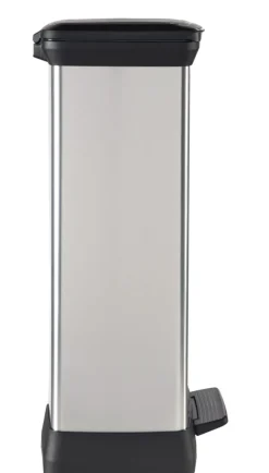 Curver Skraldespande|Affaldssortering|pedalspand sølv 50 liter Metalfinish