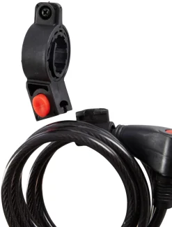 BikeZone® Kæde- Og Cykellåse|Cykellås spiralwire 150 cm - Sort