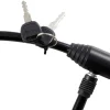 BikeZone® Kæde- Og Cykellåse|Cykellås wire Ø8 mm x 650 mm -