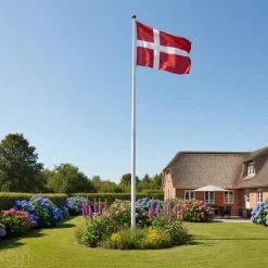Gamle Danmark Flag & Flagstænger|Dannebrogsflag 175 x 132 cm