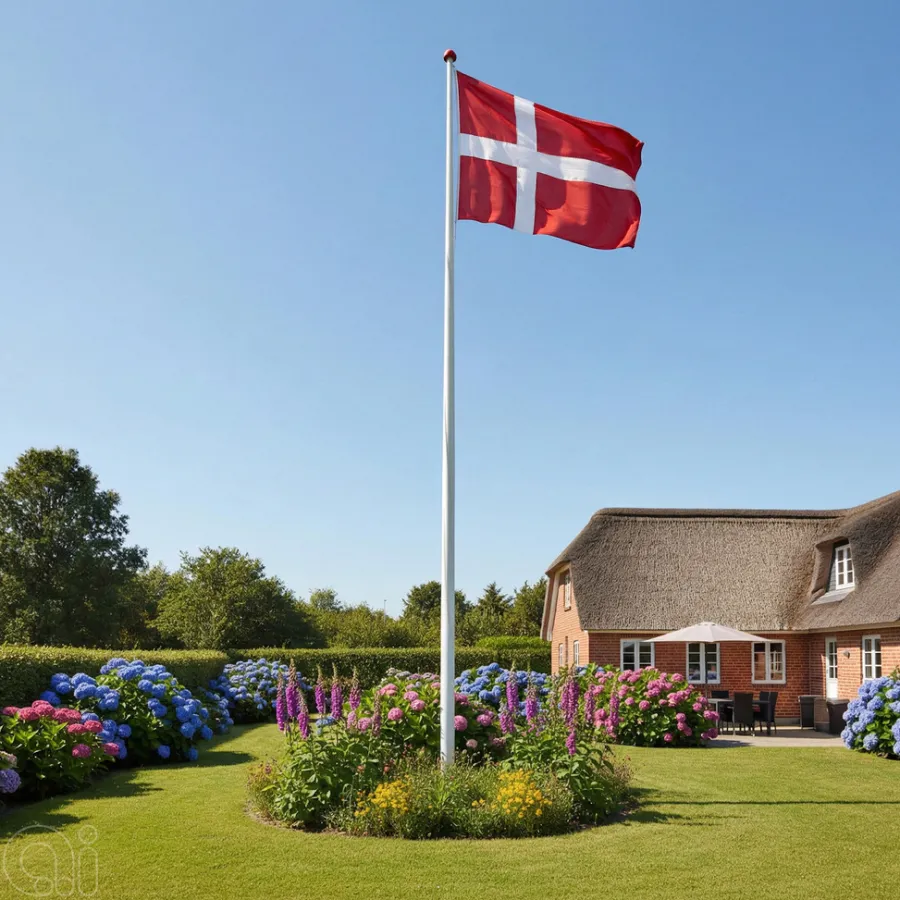 Gamle Danmark Flag & Flagstænger|Dannebrogsflag 175 x 132 cm