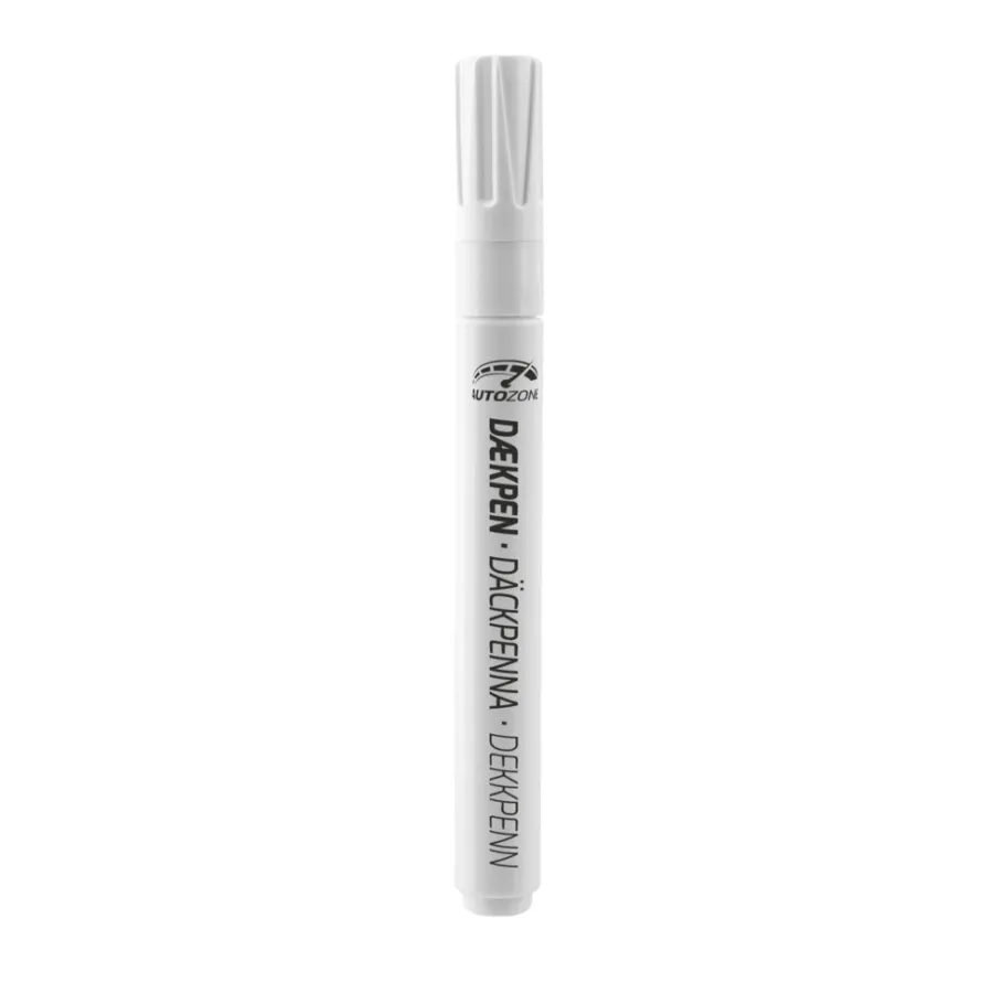 AutoZone® Biltilbehør|Dækpen - Hvid