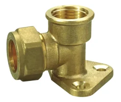 Fittings Til Rør|Dækvinkel klemring til kobberrør 1/2" x 15 mm Messing