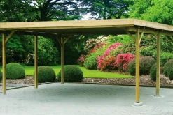 Carporte|Dobbelt Carport 500 x 510 cm
