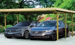 Carporte|Dobbelt Carport 500 x 510 cm