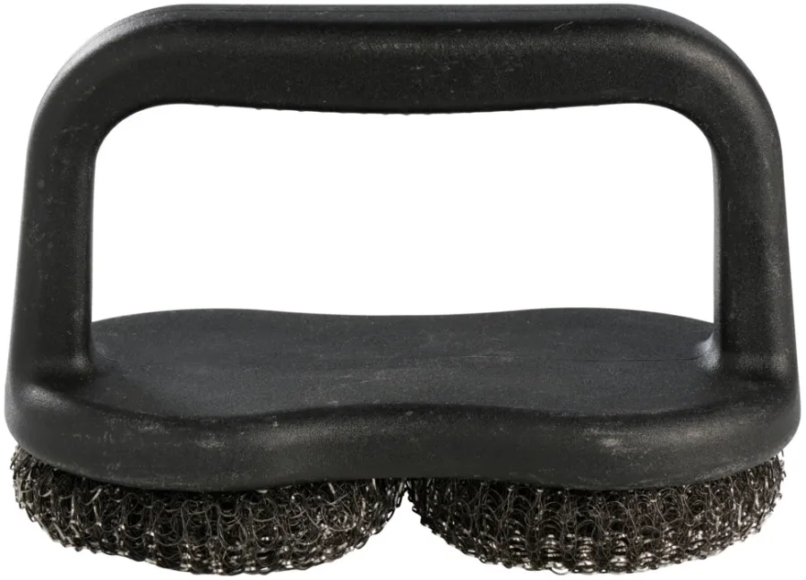 Grillexpert® Grilltilbehør|Dobbelt ståluld grillbørste -