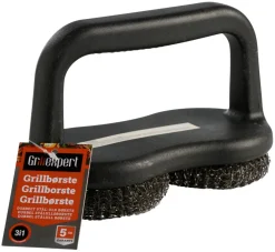 Grillexpert® Grilltilbehør|Dobbelt ståluld grillbørste -