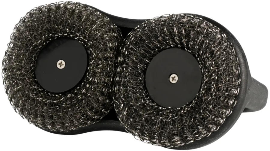 Grillexpert® Grilltilbehør|Dobbelt ståluld grillbørste -
