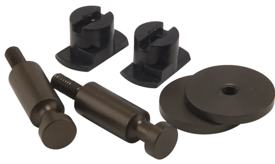 FibroTech Knager & Knagerækker|Akustikpaneler & Tilbehør|Dots knager til akustikpaneler 4,5 x 2,4 cm 2 stk. Bruneret stål
