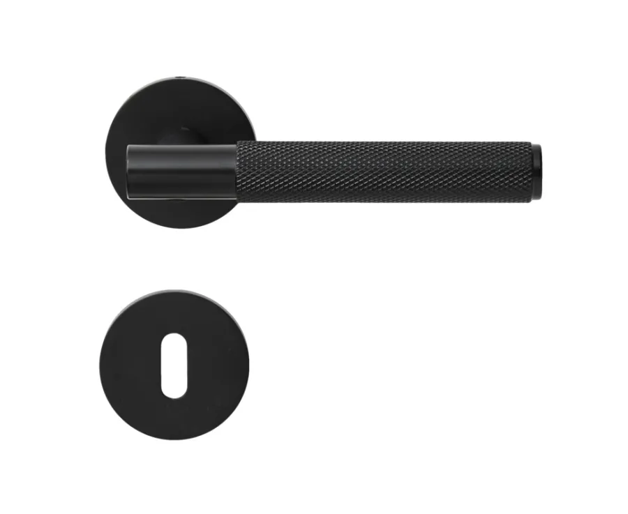Homefixer Dørhåndtag & Nøglecylindre|Dørgreb 13,5 cm mat sort -