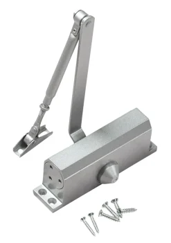 Dør- & Vinduesbeslag|Dørlukker til 25-45 kg døre Grå aluminium