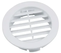 Ventilation|Dørrist Ø50 mm – 2 stk. Hvid