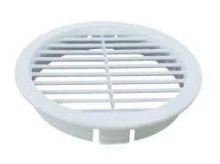 Ventilation|Dørrist Ø80 mm – 2 stk. Hvid