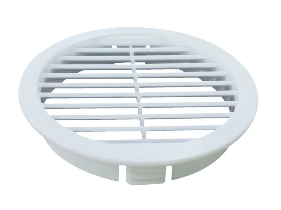 Ventilation|Dørrist Ø80 mm – 2 stk. Hvid