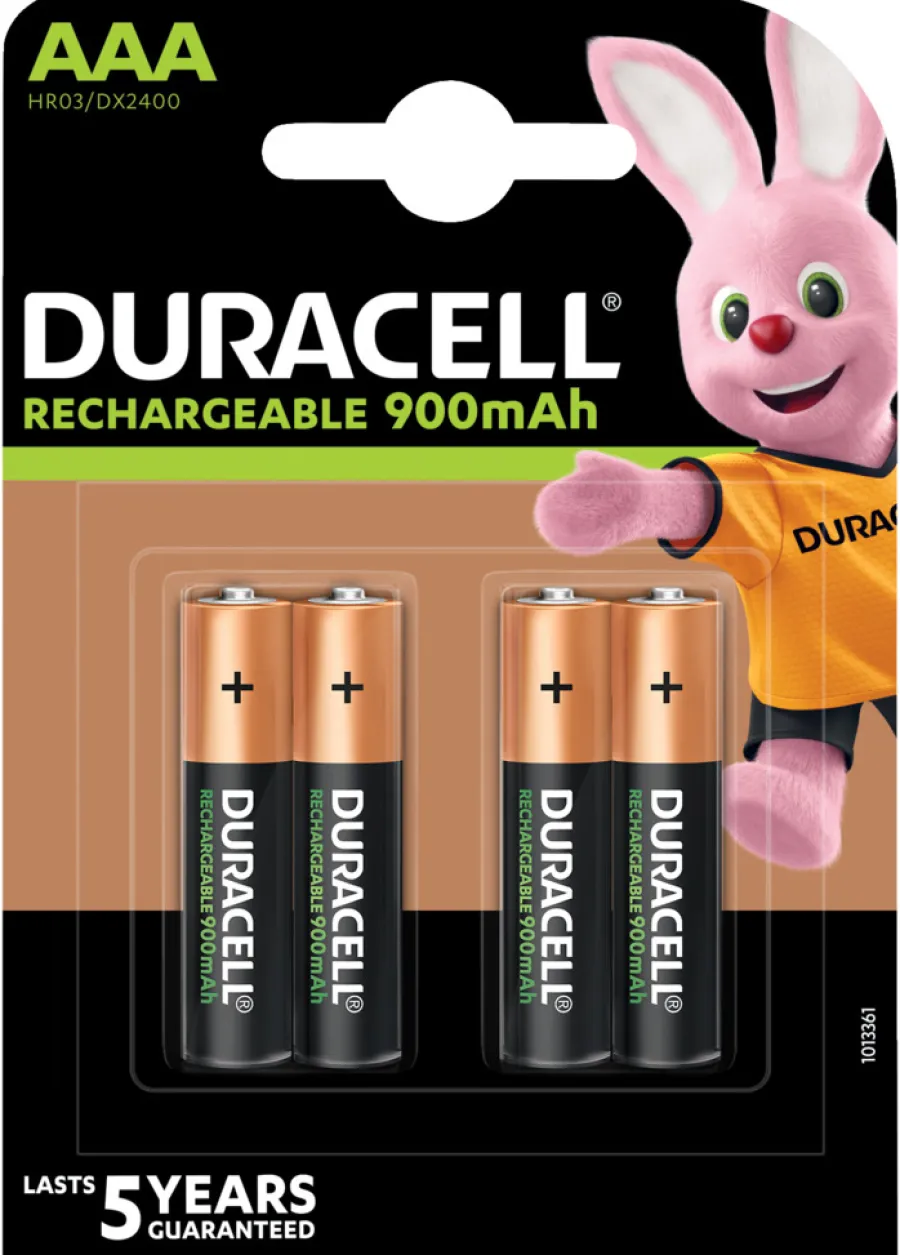 Duracell Genopladelige Batterier|genopladelige batterier AAA 4-pk.