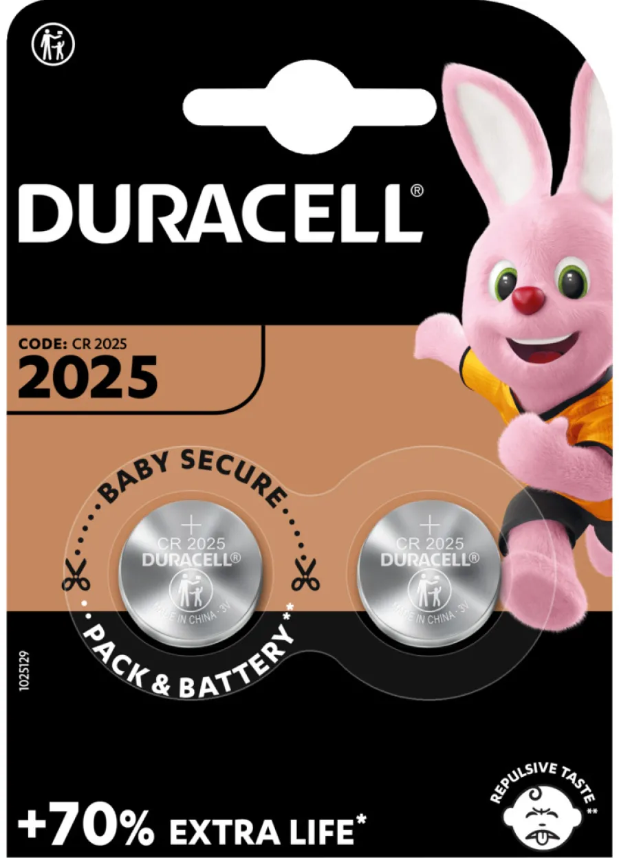 Duracell Knapcellebatterier|knapcellebatteri 2025 2-pk.