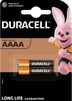Duracell Batterier|Specialty AAAA Alkaline batterier 2-pk.