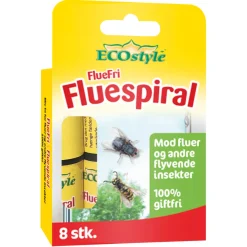 ECOstyle Fælder|Insektmidler|FlueFri Fluespiral limfælde 8 stk.
