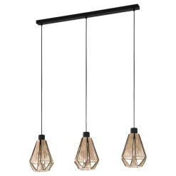 Eglo Loftlamper|Adwickle langbordspendel natur/sort L87 x H110 cm