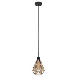 Eglo Loftlamper|Adwickle pendel Ø14,5 cm natur/sort
