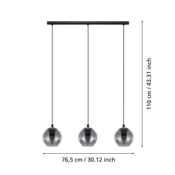 Eglo Loftlamper|Ariscani langbordspendel Sort