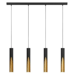 Eglo Loftlamper|Barbotto langbordspendel L92,5 x H110 cm Sort/guld