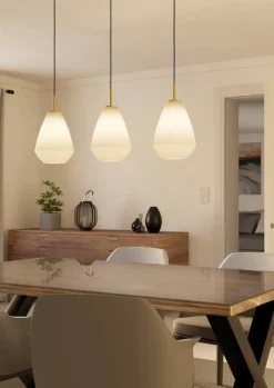 Eglo Loftlamper|Caprarola langbordspendel sand 90 x 110 cm