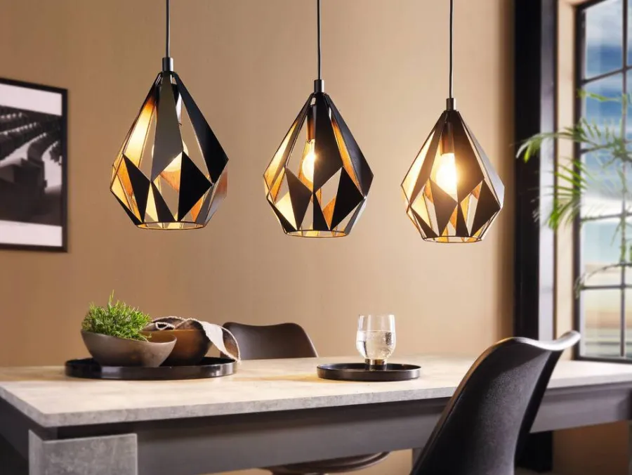 Eglo Loftlamper|Carlton langbordspendel sort 80,5 x 110 cm