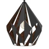 Eglo Loftlamper|Carlton pendel sort/kobberfinish Ø38,5 cm