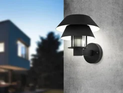 Eglo Udendørslamper|Chiappera væglampe Ø22 cm Sort/hvid