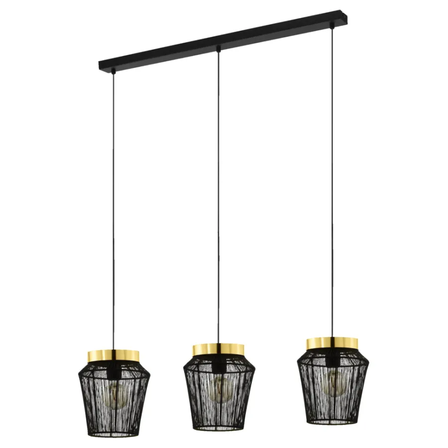 Eglo Loftlamper|Escandidos langbordspendel sort/guld