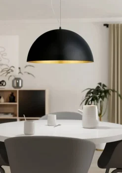 Eglo Loftlamper|Gaetano 1 pendel Ø53 cm Sort/guld