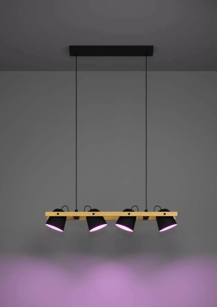 Eglo Loftlamper|Hornwood-Z langbordspendel Sort/brun