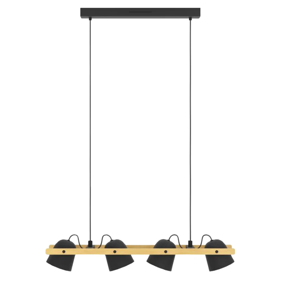 Eglo Loftlamper|Hornwood-Z langbordspendel Sort/brun