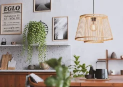 Eglo Loftlamper|Hykeham pendel Ø38 cm Natur